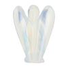 Jade Natural Crystal Angel 3-Dimensional Carving Home Decoration Crafts Ornaments1.5 In Opal Angel