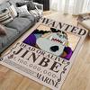 Wanted Poster Style Carpet Design suitable as a non-slip mat for the living room or bedroom sofa