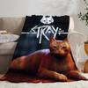 Игровое одеяло-плед из фланели Stray Throw: Мягкий, безопасный для детей, теплый, антистатический, для всех сезонов, моющийся, диван, кровать, дом