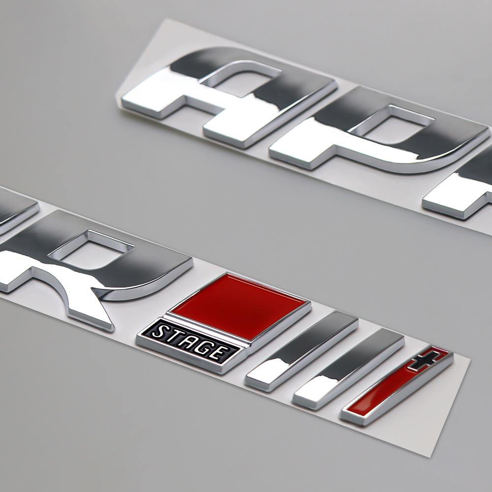 AABIN1 3D ABS APR Stage III Emblem Car Body Trunk Decor Sticker for Volkswagen Vw T5 Cc Scirocco Tiguan Mk2 Polo 6R Jetta Mk6 Gti Golf