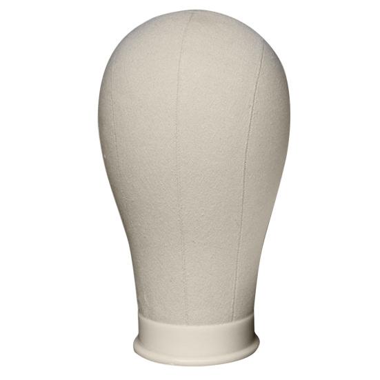 Yousheng Canvas Block Head Kit Training Styling Mannequin Wig Head DIY Durable Foam Canvas Material Display Head Wig Stand