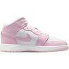 Air Jordan 1 Mid GS Pink Foam Fire Red Kids Sneakers White DQ8423-608