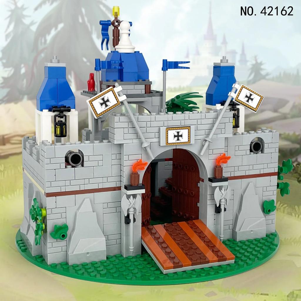 Creative DIY Medieval Roman Knight Castle Building Set Model, Christmas, Halloween and Birthday Gift, Military Collectible Toy