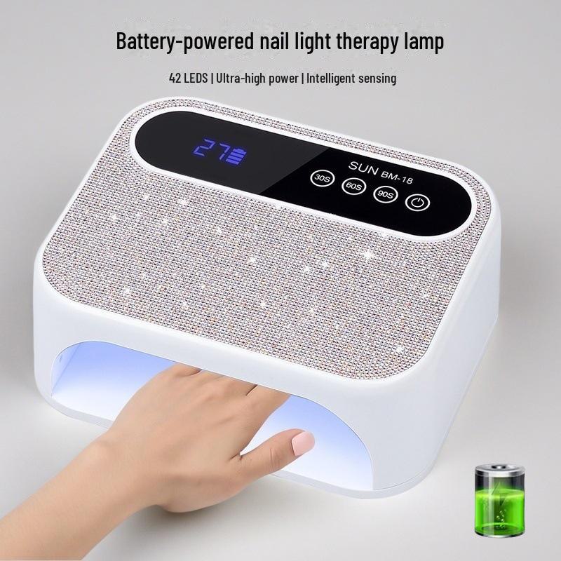 Перезаряжаемая беспроводная УФ-лампа для ногтей для быстрой сушки и полимеризации