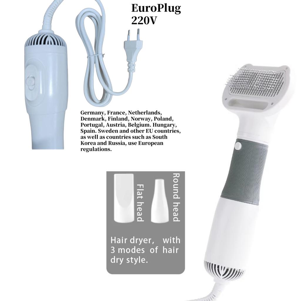 Pet Water Blower Hair Pulling Blowing Wind Modeling 3 In 1 Artifact Dog Hair Pulling Machine Hair Dryer Teddy Hair Comb Beauty
