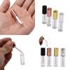 1.2ML 10pcs Rose Gold Empty Lip Gloss Tube,DIY Plastic Elegant Liquid Lipstick Container,Round Mini Lipgloss Sample Bottle Black