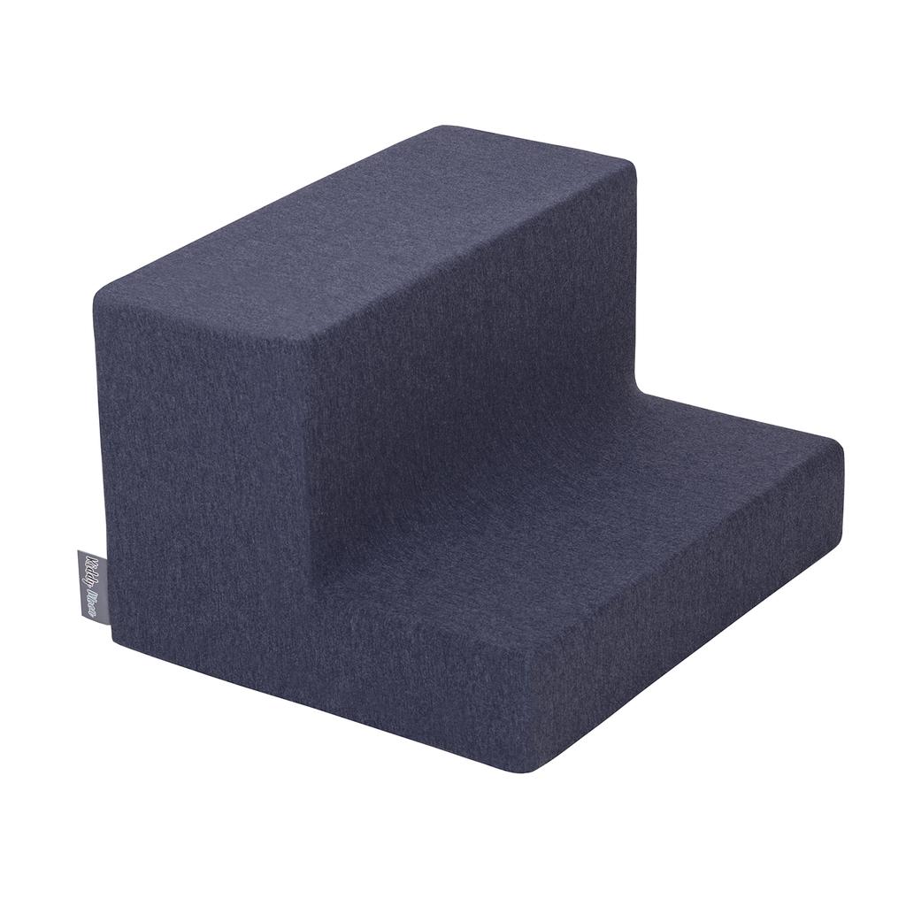 KiddyMoon Foam Playground for Kids Obstacle Course for Children Toy for Babies Soft Blocks Element, Steps, Darkblue:-