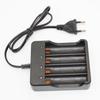 Зарядное устройство на 4 аккумулятора 18650 Li-ion с кабелем для мощных фонарей, 4,2 В, US/EU вилка