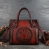Embossed Leather High Quality Women Handbag Vintage Casual Tote Bag Shoulder Messenger Bags