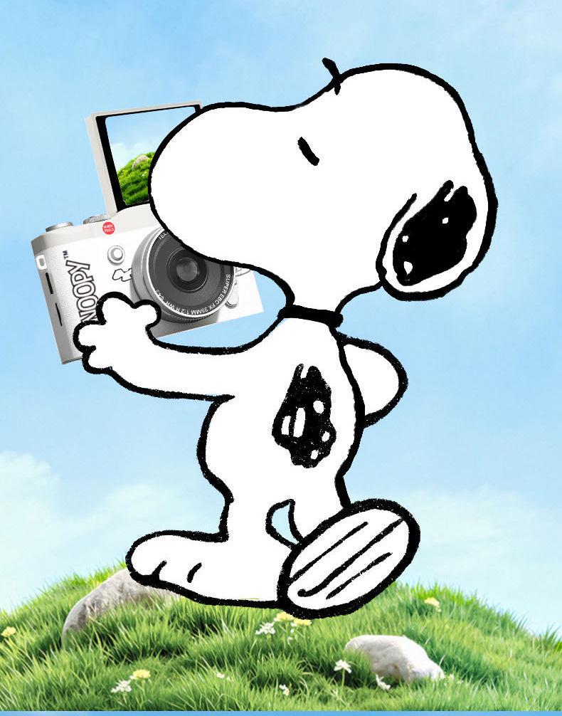 SNOOPY Retro Campus Student HD Selfie Flip Screen Mirrorless CCD Camera