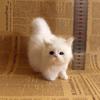 Mini Faux Fur Ornament Kitten Doll Model Plush Cat Toy
