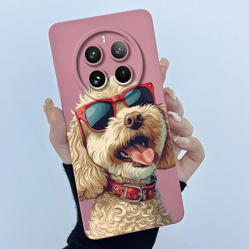 Чехол для Realme 12 Pro Plus 12 Plus 12X 5G, Чехол для телефона, Мультяшный, Красивый Цветок, Жидкий Силикон, Мягкий ТПУ, Защитная Крышка, Оболочка, Capa