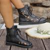 Fashion Fashion Casual Hollow Retro Single Shoes Women's 2025 Summer New Flat-bottomed Comfortable Non-slip Hole Shoes
