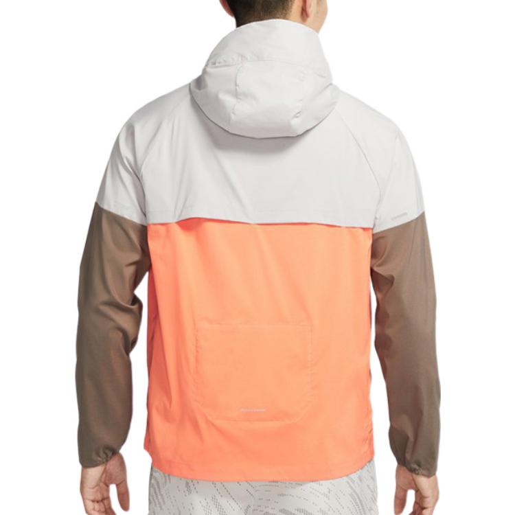 Nike Color Block Zip-Up Hooded Jacket With Sun Protection Men Outerwear Multicolor CZ9071-012