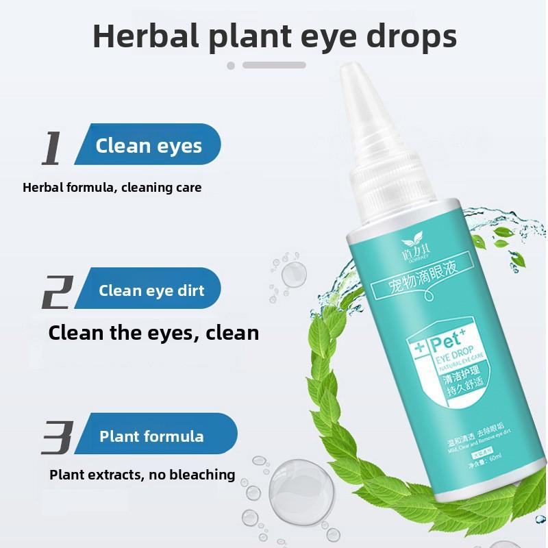 Dog Tear Stain Remover Pet Eye Drops 60ml Cat Eye Wash Eye Care Products