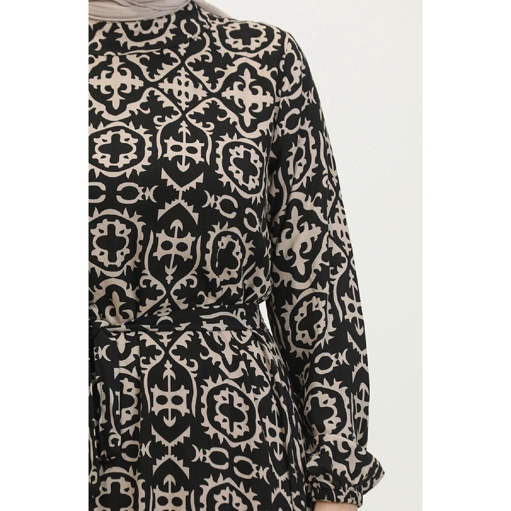 Платье Viscose Patterned 0362-03 Черный