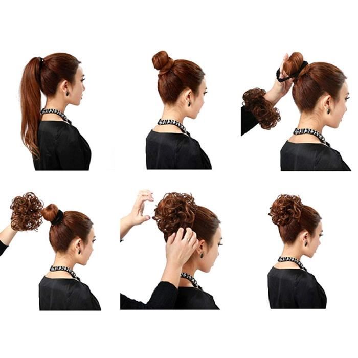 Adjustable Magic Chignon - SHOP-STORY - Grey - For Fine Hair - Bohemian Hairstyle - Easy To Use