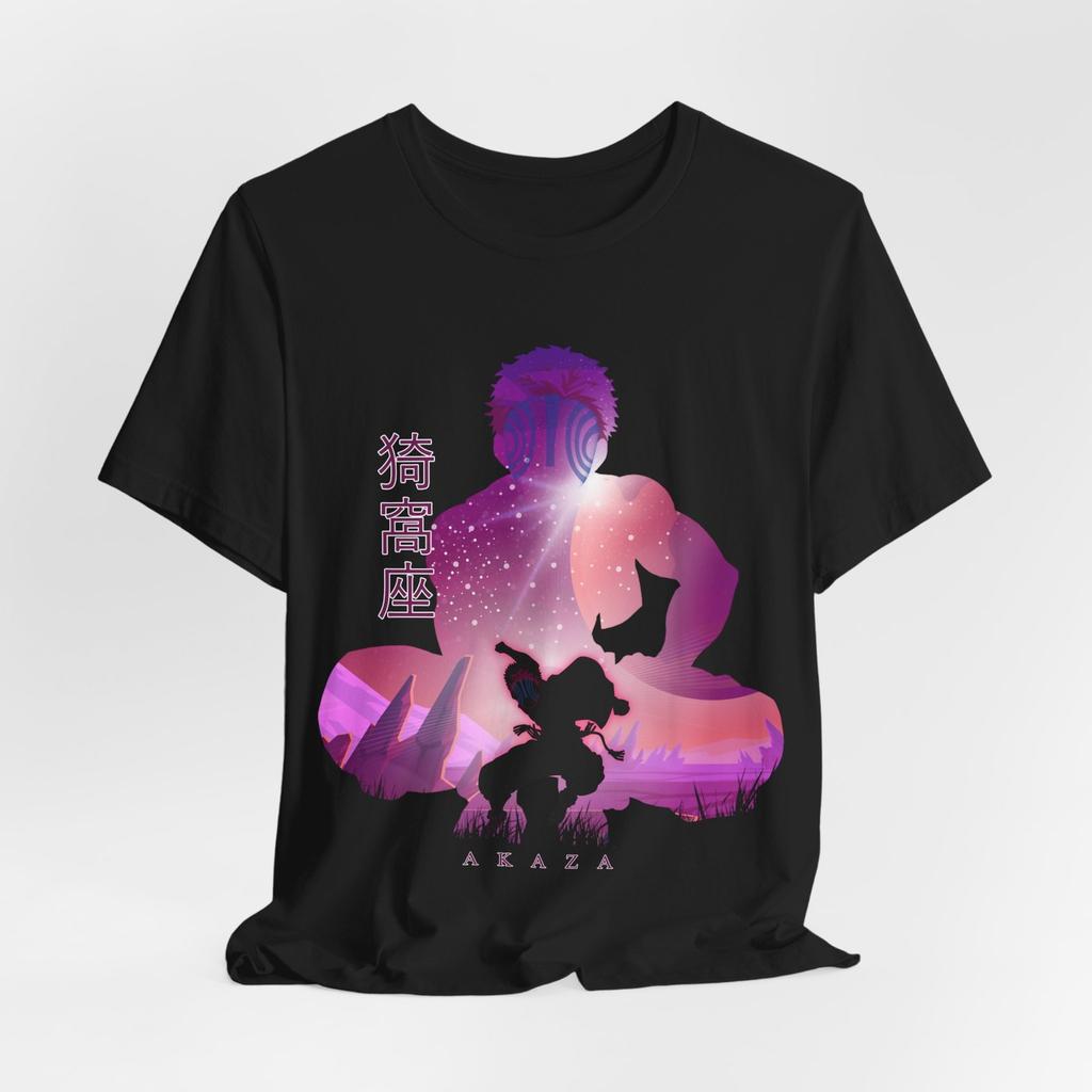 Akaza Silhouette T-Shirt Mens Womens Tees Top Tee Tops, Japanese Anime Shirt, Demon Slayer Graphic Top, Unisex