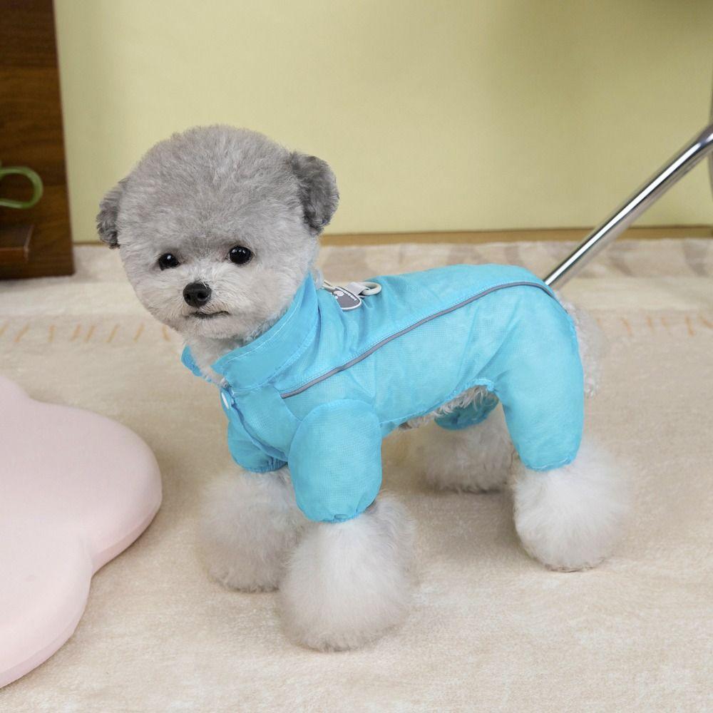 Четыре ноги Летний питомец Солнцезащитный костюм Боди Собака Тонкая рубашка Бишон Собака Солнцезащитная одежда для улицы