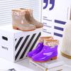 New Velvet Water Shoes Rain Shoes Female Adult Short Tube Non-slip Warm Waterproof Thickened Rain Boots Kitchen Rubber Shoes Overshoes Winter