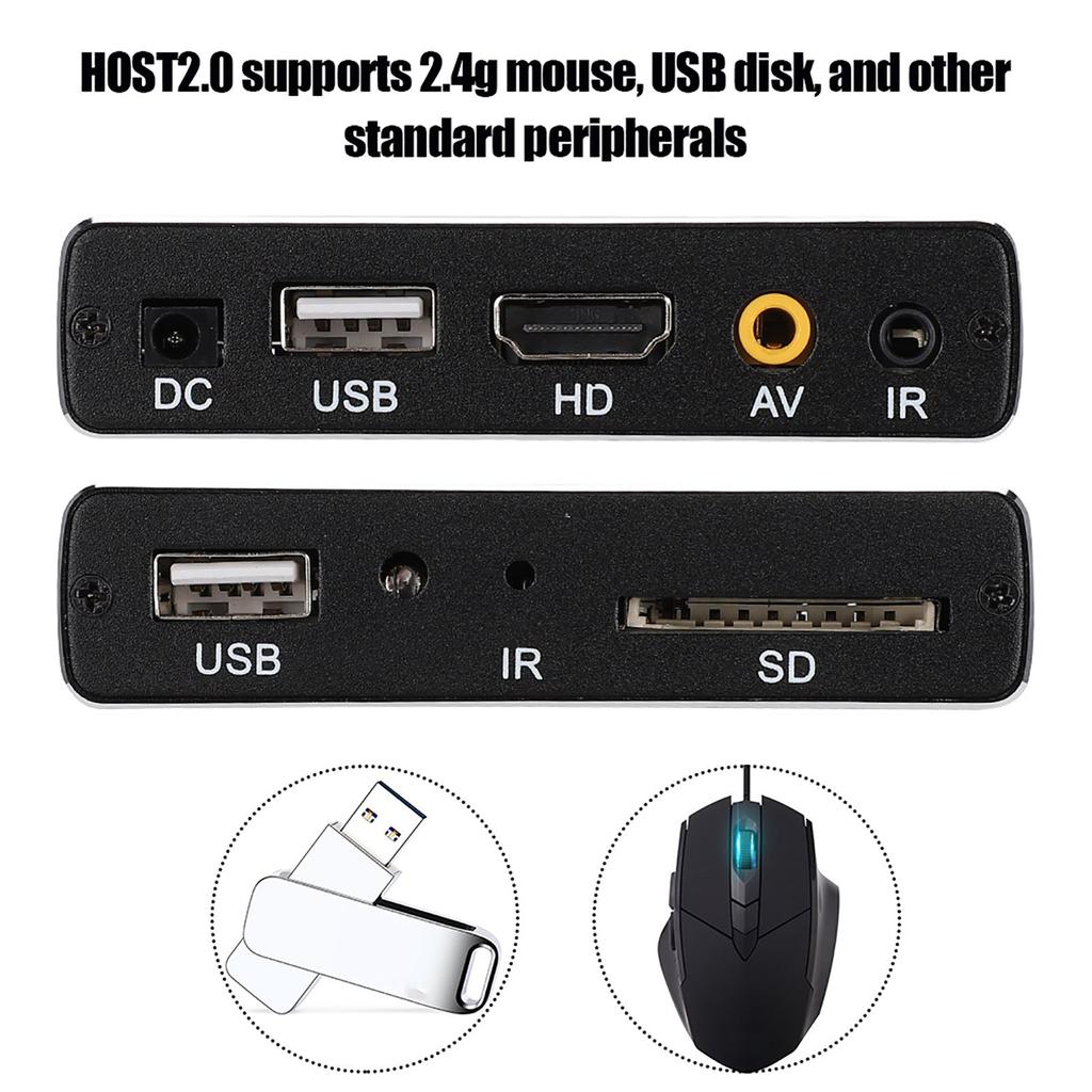 4K Full HD Цифровой Медиаплеер HDMI USB s SPDIF Домашний Музыкальный Видео Плеер