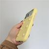 Весенний цветочный желтый жемчужный чехол для телефона - Совместим с iPhone 14, 15, 16 Pro, 17 Pro, Ударопрочный, для женщин