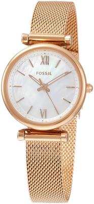 Часы CARLIE ES4433 из настоящего импортного розового золота [Fossil] женские