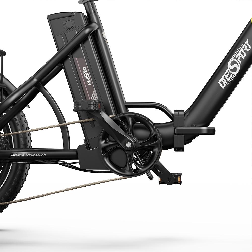 Электровелосипед Onesport OT30 Pro 20" Мотор 500 Вт Складной Электрический Грузовой Велосипед 7 Скоростей Двойной Дисковый Тормоз 48 В 18 Ач Максимальная Нагрузка 180 кг