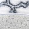 Dywan okrągły do salonu shaggy DECOR antypoślizgowy miękki puszysty 140x140 White Lantern