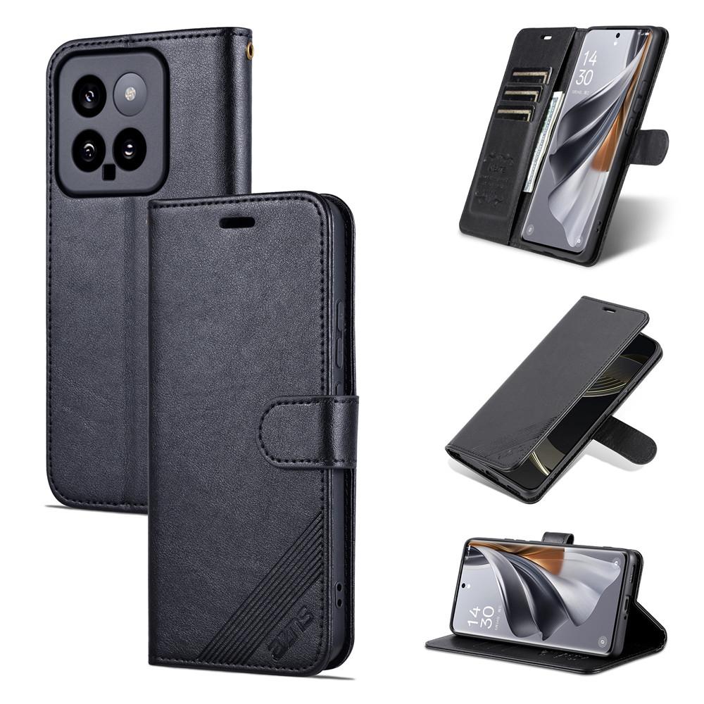 Для Xiaomi 14 5G чехол-кошелек из искусственной кожи чехлы для телефонов с картами Мягкий TPU книжка-книжка для Xiaomi 14 протектор