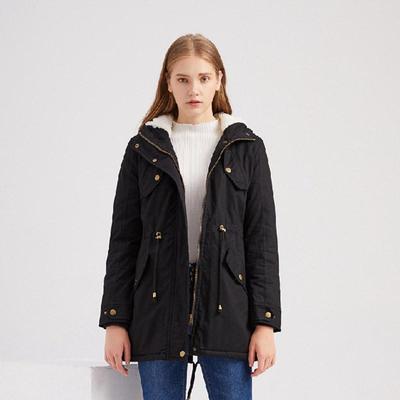 Осенне-зимняя однотонная бархатная теплая куртка с воротником с капюшоном и длинными рукавами S-5XL