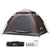 FIELDOOR One Touch Tent 150 Easy To Set Water Heat UV for 2 Water Pressure Over [Dark Brown] Up, Resistant, Shielding, Protection, Solo, People,