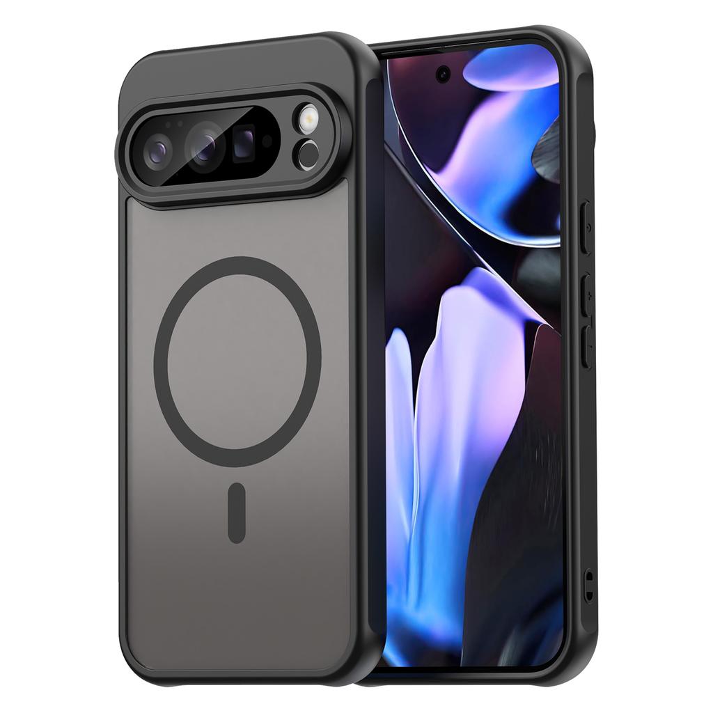 Матовый противоударный чехол-щит для Google Pixel 9 10 Pro XL 9A 10A, с магнитом для беспроводной зарядки, мягкий ТПУ-каркас, пластиковая крышка для телефона
