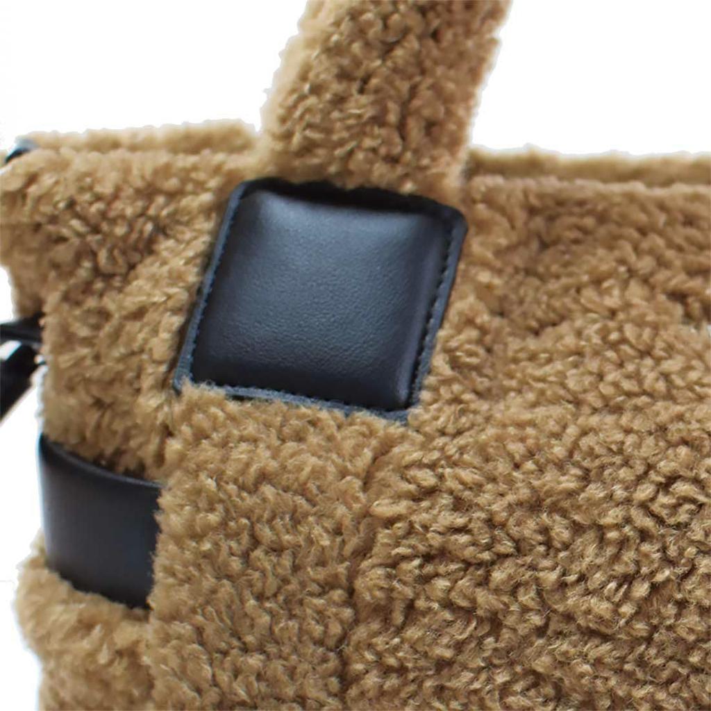 [Barcos] Yampi Light 2-Way HandbagShoulder Bag, Lightweight, Fluffy, Soft Goat Leather, Camel
