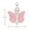Apricot Lamb Pink Free Butterfly Cute Soft Keychain Plush Perfect for Boys and Fits Kids Backpacks and 13cm Toy, Girls, Purses,