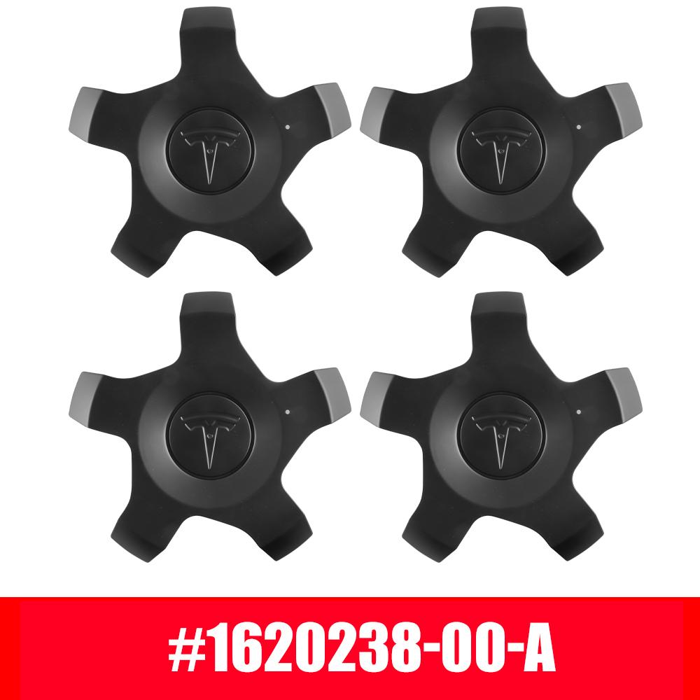4pcs Car Wheel Center Cap Hub Cover Badge For Tesla Model 3 Model X Model Y 2016 2017 2018 2019 2020 2021 2022 2023 2024 2025