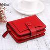 Женские кошельки Маленький кошелек Кошелек для монет Короткий кошелек на застежке-кнопке Модный женский кожаный кошелек для денег