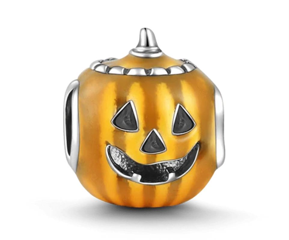 Новый медный шарм Fit Оригинальный браслет Аксессуары Женские украшения Серия Дня всех святых Тыквенная повозка Волшебная шляпа