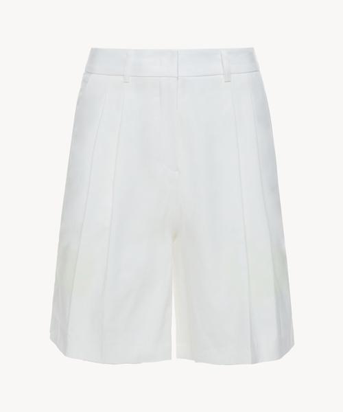 RIDIFI Two-Tuck Bermuda Pants_White