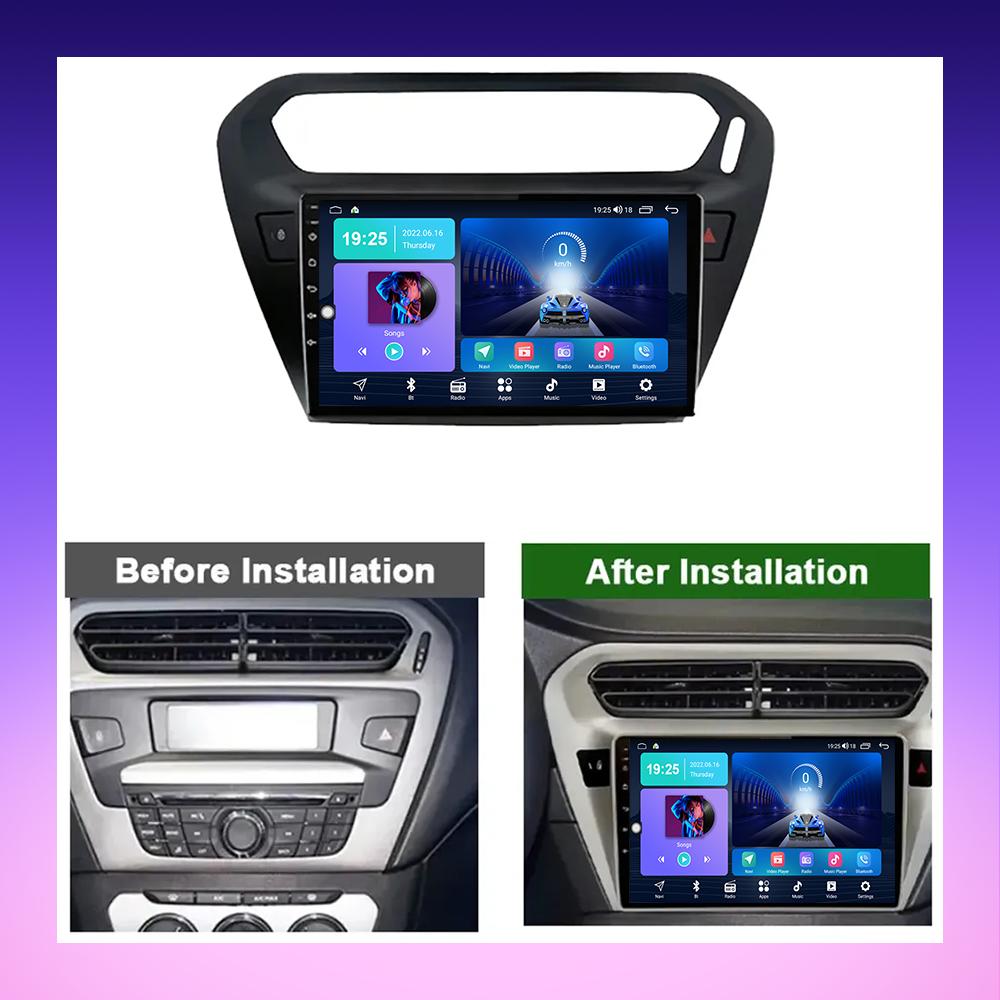 2 DIN Android Carplay автомобильное радио для Peugeot 301 Citroen Elysee 2014-2016 мультимедийный проигрыватель головное устройство стерео GPS навигация BT WIFI 2+32 ГБ