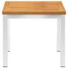 VidaXL Table d'Appoint de Jardin Table Basse de Piscine Table d'Appoint de Patio Extérieur 45x45x38 cm Acier Inoxydable 46492