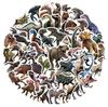 50 шт. Наклейки с динозаврами юрского периода, детская игрушка, подарок, сделай сам, для ноутбука, телефона, чемодана, блокнота, наклейка с древним животным, граффити-декали
