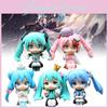 5pcs Miku Hatsune Q Version Model Toy Cartoon Children Cake Baking Decoration