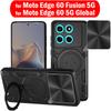 Slide Lens Push Window Armor Funda for Motorola Moto Edge 60 Fusion 5G Case for Motorola Edge 60 Case Magnetic Ring Stand Cover
