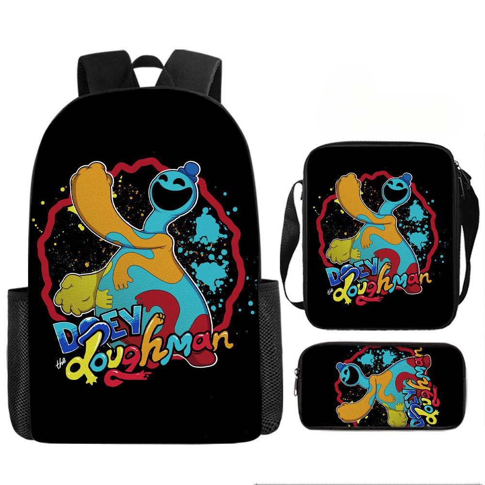 Poppy Playtime Глава 4 Кошмарные существа Детский рюкзак Оксфорд Легкий школьный рюкзак с мягкими лямками для учеников начальной школы