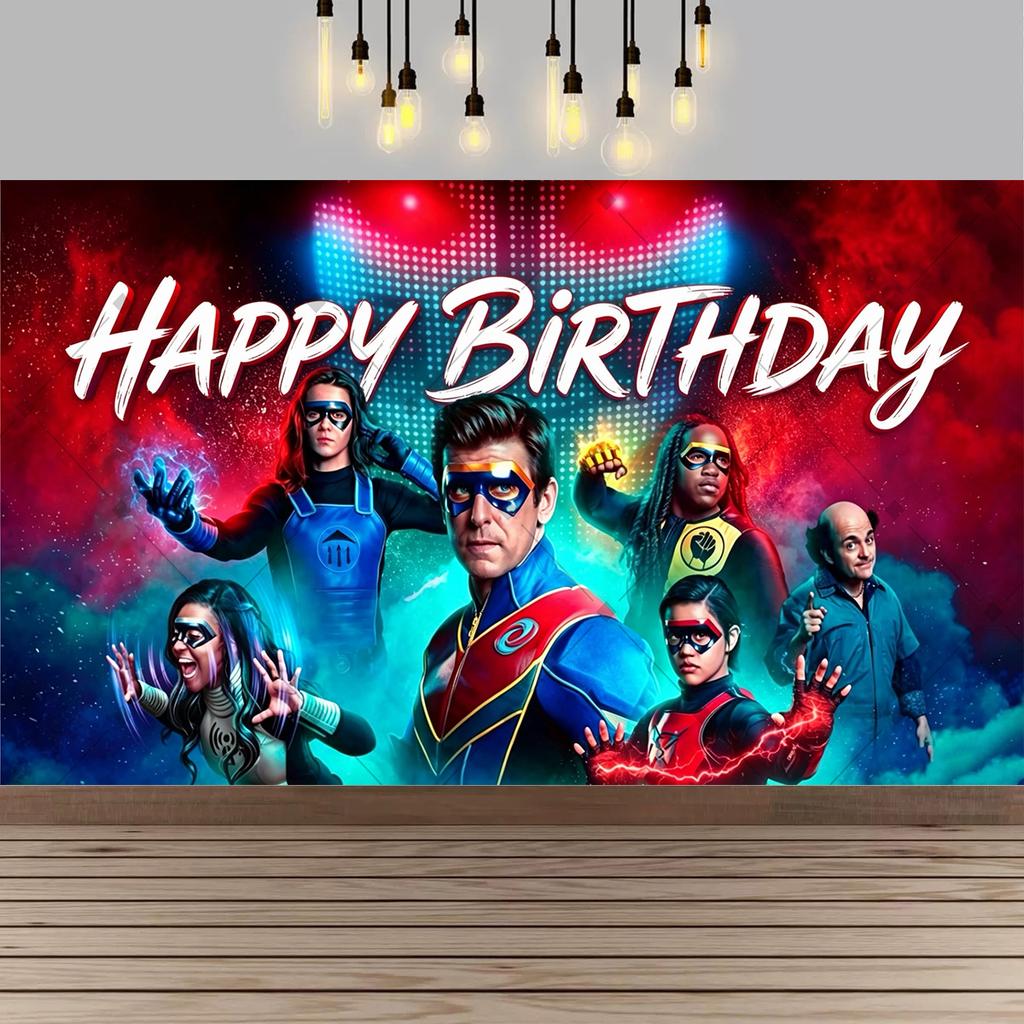 Henry Danger Birthday Party Backdrop Kids Superhero Party Photo Background Happy Birthday Banner Photography Decoration256