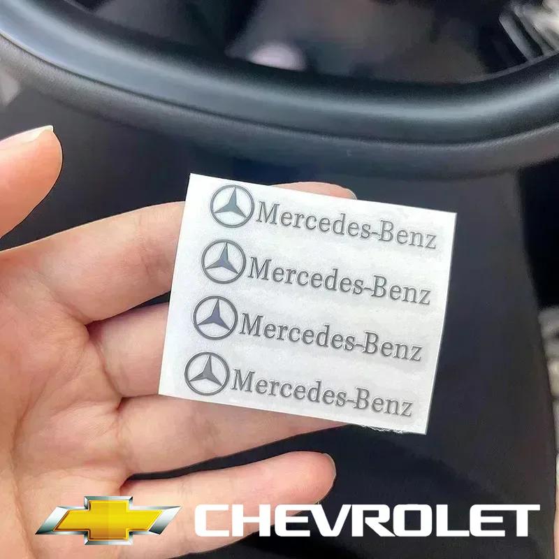 VCJ1 Car Interior Decals Auto Emblem Sticker Accessories For Mercedes Benz AMG Brabus Maybach Smart W204 GLC CLA GLK W205 W203 W206