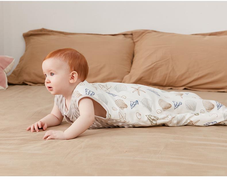 Спальный мешок Bazaitu Baby Cotton Anti-Kick - жилет для новорожденных весной и осенью