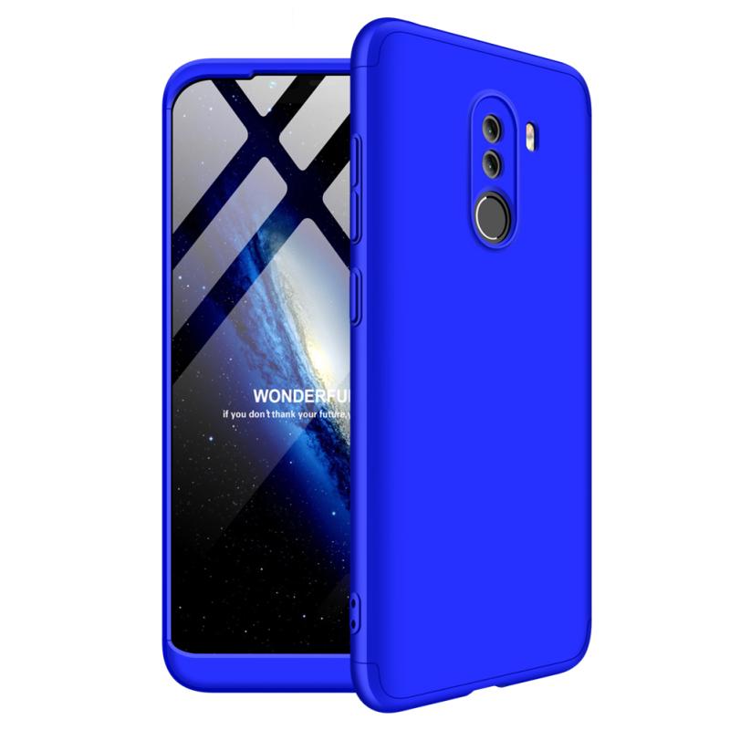 Для XIAOMI Pocophone F1 Ultra Slim PC задняя крышка Нескользящий противоударный полный защитный чехол на 360 градусов