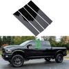 New 4Pcs Black Posts Pillar Set Door Trim Cover Kit For Dodge RAM 1500 2500 2009-18